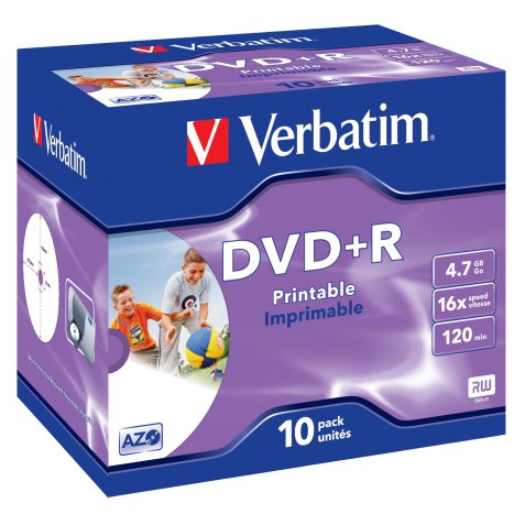 Verbatim 43508 DVD en blanco 4,7 GB DVD+R 10 pieza(s)