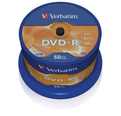 Verbatim DVD-R Matt Silver 4,7 GB 50 pz