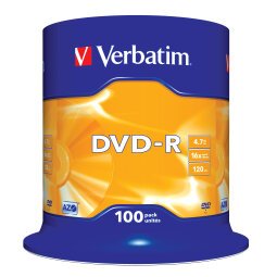 Verbatim DVD-R Matt Silver 4,7 GB 100 pieza(s)