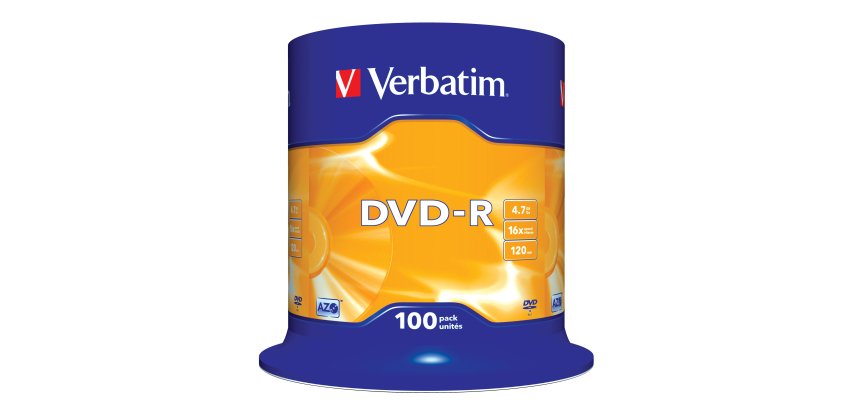 Verbatim DVD-R Matt Silver 4,7 Go 100 pièce(s)