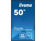 iiyama LH5041UHS-B2AG Écran d'affichage dynamique Écran plat de signalisation numérique 127 cm (50") LCD 500 cd/m² 4K Ultra HD Noir 24/7
