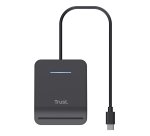 Trust Primo lecteur de cartes à puce Intérieure USB USB Type-C Noir
