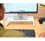 Trust 25351 support d'écran plat pour bureau Transparent, Blanc