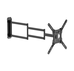 AISENS Soporte Eco Giratorio, Inclinable y Nivelable para Monitor/TV 35kg de 23"-65", Negro