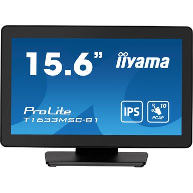 iiyama ProLite T1633MSC-B1 écran plat de PC 39,6 cm (15.6") 1920 x 1080 pixels Full HD LCD Écran tactile Noir