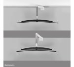 Neomounts DS70PLUS-450WH1 Monitor arm 17-49" - gas spring - Topfix - 180°-stop