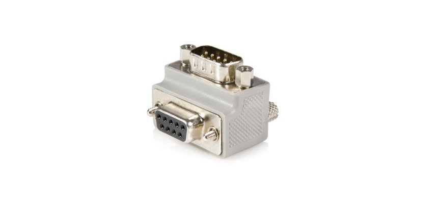 Conector Serial Cable Adapter, DB9 M, DB9 FM, Gris
