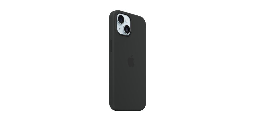 Apple Silikonhülle mit MagSafe für iPhone 15 - Schwarz