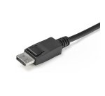 StarTech.com Switch KVM DisplayPort 2 Ports- 4K 60 Hz - Commutateur KVM USB DP 1.2 UHD avec Câbles 1,2 m Integrés & Audio - Alimenté par Bus - Commutation à Distance 1,5 m avec Bouton