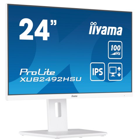 iiyama XUB2492HSU-W6 computer monitor 60,5 cm (23.8") 1920 x 1080 Pixels Full HD LED Wit