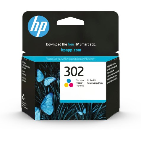 HP 302 TRI-COLOR INK CARTRIDGE