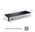 StarTech.com Station d'Accueil USB C Double Écran avec PD 60W pour PC Portables Windows - Dock USB C vers HDMI / DVI - Dock USB 3.1 Gen 1 Type C avec Chargement - Compatible TB3