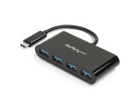 StarTech.com Hub Concentrador USB 3.0 (5Gbps) de 4 Puertos - Ladrón USB-C a 4x USB A - Alimentado por el Bus