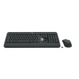 Pack Teclado + Ratón USB QWERTY Inglés del Reino Unido Negro, Blanco Logitech Advanced MK540