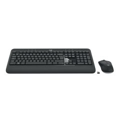 Logitech 920-008680 teclado Ratón incluido Universal USB QWERTY Español Negro, Blanco
