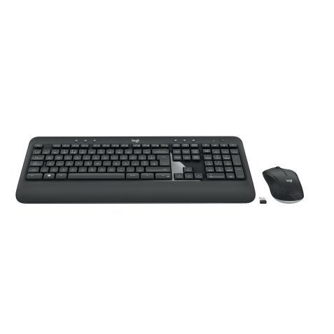 Pack Teclado + Ratón Logitech USB AZERTY Francés Negro, Blanco Logitech Advanced MK540