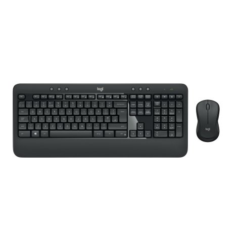 Logitech MK540 Advanced Combo Tastiera e Mouse Wireless per Windows, Ricevitore USB Unifying 2,4 GHz, Tasti di Scelta Rapida Multimediali, Durata Batteria di 3 Anni, per PC, Laptop