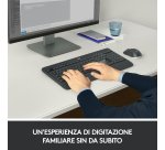 Logitech MK540 Advanced Combo Tastiera e Mouse Wireless per Windows, Ricevitore USB Unifying 2,4 GHz, Tasti di Scelta Rapida Multimediali, Durata Batteria di 3 Anni, per PC, Laptop