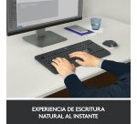 Logitech 920-008680 teclado Ratón incluido Universal RF inalámbrico QWERTY Español Negro, Blanco