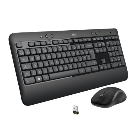 Logitech 920-008685 tastiera Mouse incluso Universale USB QWERTY US International Nero, Bianco