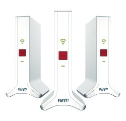 Mesh Set 20003109 sistema Wi-Fi Mesh Dual-band (2.4 GHz/5 GHz) Wi-Fi 6E (802.11ax) Rosso, Bianco 2x2/4x4