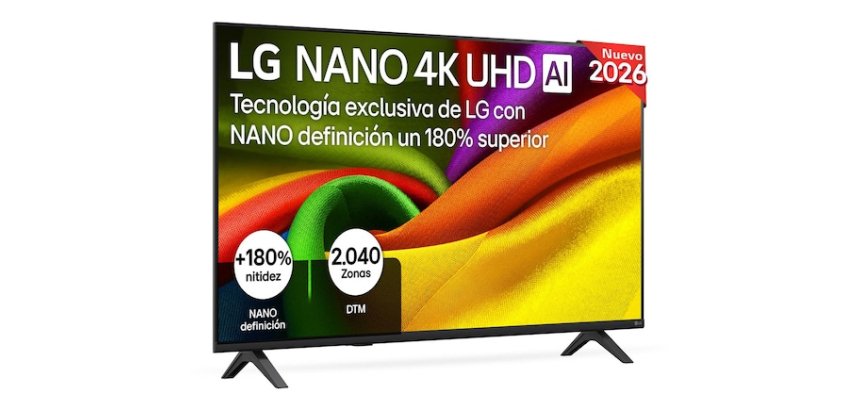LG NANO 4K UHD AI 75NU850B6LA Televisor 190,5 cm (75") 4K Ultra HD Smart TV Wifi Negro