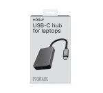 Celly PROHUB4IN1SV hub de interfaz USB 2.0 Type-C Gris