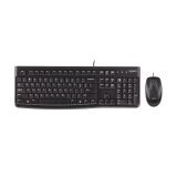 Logitech Pack Teclado QWERTY + Ratón USB Negro Desktop MK120