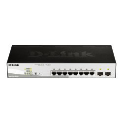 D-Link DGS-1210-10P Gestionado L2 Gigabit Ethernet (10/100/1000) Energía sobre Ethernet (PoE) 1U Negro