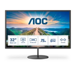AOC V4 Q32V4 écran plat de PC 80 cm (31.5") 2560 x 1440 pixels 2K Ultra HD LED Noir