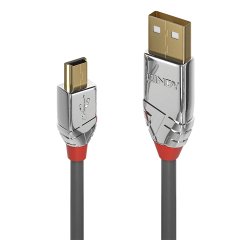 Lindy Câble USB 2.0 Type A vers Mini-B, Cromo Line, 1m