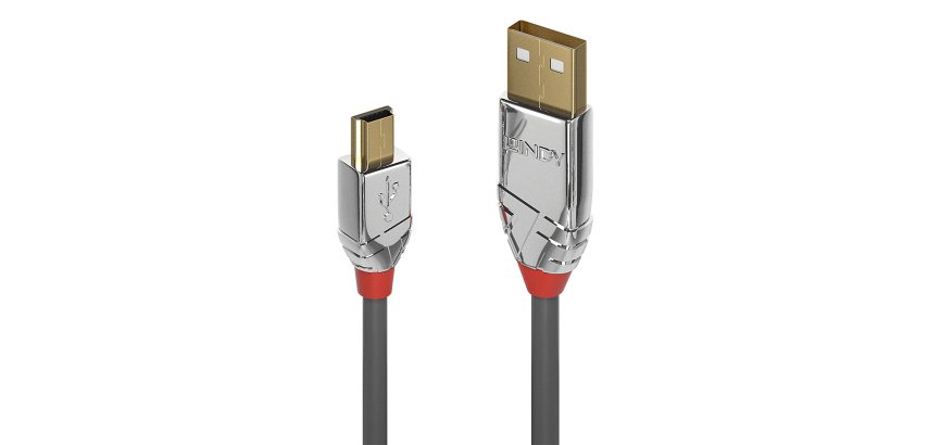 Lindy Câble USB 2.0 Type A vers Mini-B, Cromo Line, 1m
