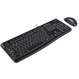 MK120 Teclado USB QWERTY Internacional de EE.UU + Ratón Negro Logitech Desktop MK120