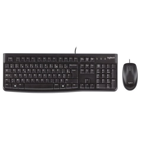 Logitech Desktop MK120 - Tastatur-und-Maus-Set - Belgien