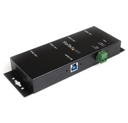 StarTech.com Hub USB 3.0 4 Ports - 5Gbps - Hub USB-A Industriel en Métal - Hub de Données USB Montable au Mur ou sur le Bureau - Hub d'Extension USB Conforme TAA