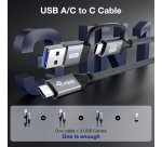 Equip 128433 USB cable USB 3.2 Gen 2x2 3 m USB A/USB C USB C 20 Gbit/s 100 W Black