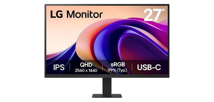 LG 27'' QHD Monitor écran plat de PC 68,6 cm (27") 2560 x 1440 pixels Quad HD Noir