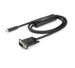 StarTech.com Adaptateur USB-C vers VGA 1m - Câble Vidéo Actif USB Type C vers VGA - 1920x1200/1080p - Compatible Thunderbolt 3 - Convertisseur USB-C à VGA - DP Alt Mode HBR2