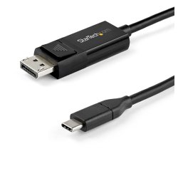 StarTech.com Câble USB-C vers DisplayPort 1.4 8K 60Hz/4K de 2m - Câble Adaptateur Vidéo Bidirectionnel USB-C vers DP ou DP vers USB-C - HBR3/HDR/DSC - Câble d'Écran USB Type-C/TB3