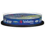 Cd-rw verbatim serl capacidad 700mb velocidad 12x 80 min tarrina de 10 unidades