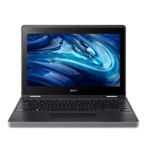 Acer TravelMate TMB311R-33-C89D N100 Ordinateur portable 29,5 cm (11.6") Écran tactile HD 4 Go LPDDR5-SDRAM 64 Go SSD Wi-Fi 6 (802.11ax) Windows 10 Pro Education Noir