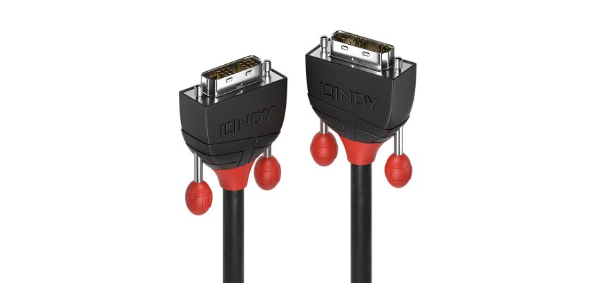 Lindy Câble DVI-D Single Link, Black Line, 5m