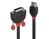 Lindy 36270 adaptador de cable de vídeo 0,5 m HDMI tipo A (Estándar) DVI-D Negro