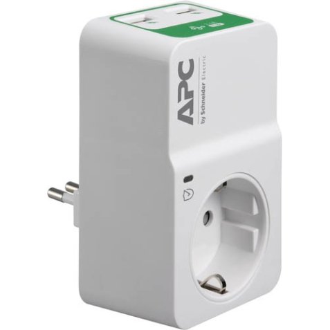 APC PM1WU2-IT surge protector White 1 AC outlet(s) 230 V