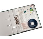 Pochette perforée avec rabat CD, A4, PP, 0,12 mm,