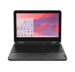 Lenovo 500e Chromebook Gen 4s Intel® N N100 29,5 cm (11.6") Écran tactile HD 8 Go LPDDR5-SDRAM 64 Go eMMC Wi-Fi 6E (802.11ax) ChromeOS Français Gris