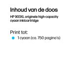 HP 903XL originele high-capacity cyaan inktcartridge