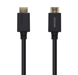 AISENS Cable HDMI V2.1 Ultra Alta Velocidad / HEC Certificado 8k@60Hz 48Gbps, A/M-A/M, Negro, 1.0m