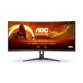 AOC G2 CU34G2XE/BK LED display 86,4 cm (34") 3440 x 1440 pixels Wide Quad HD LCD Noir, Rouge