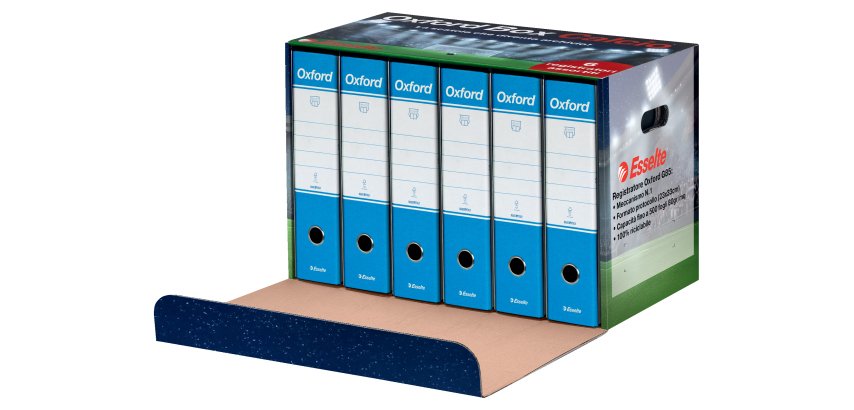 Esselte OXFORD BOX CALCIO 6xG85 (Azzurro)